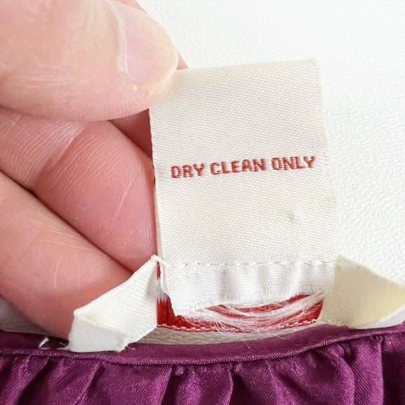 Sundance Blouse Renaissance Embroidered Silk Top Purple Gold Mixed Textures Sz M - Picture 11 of 15